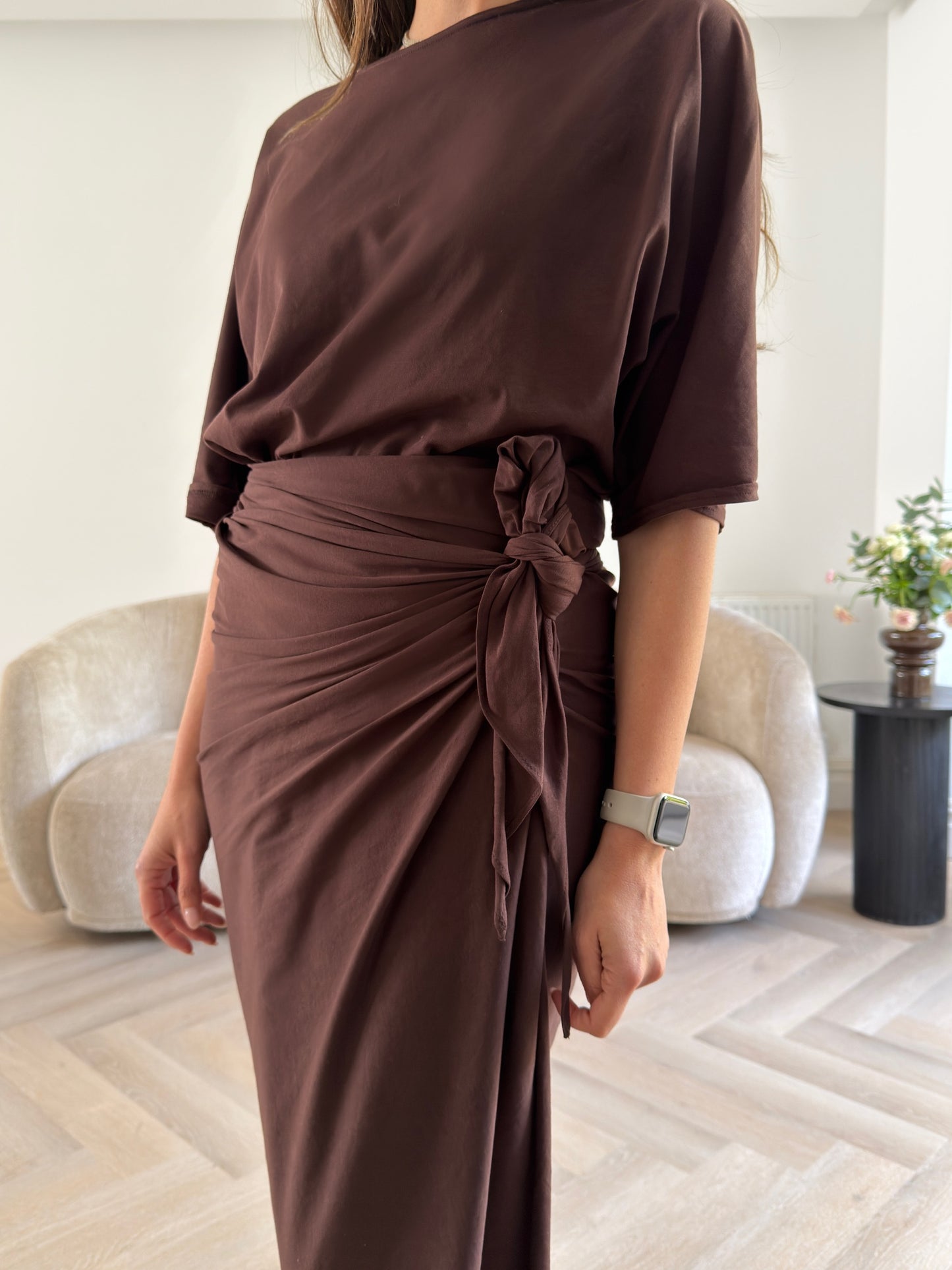 Maya Jersey Chocolate Brown - PRE ORDER