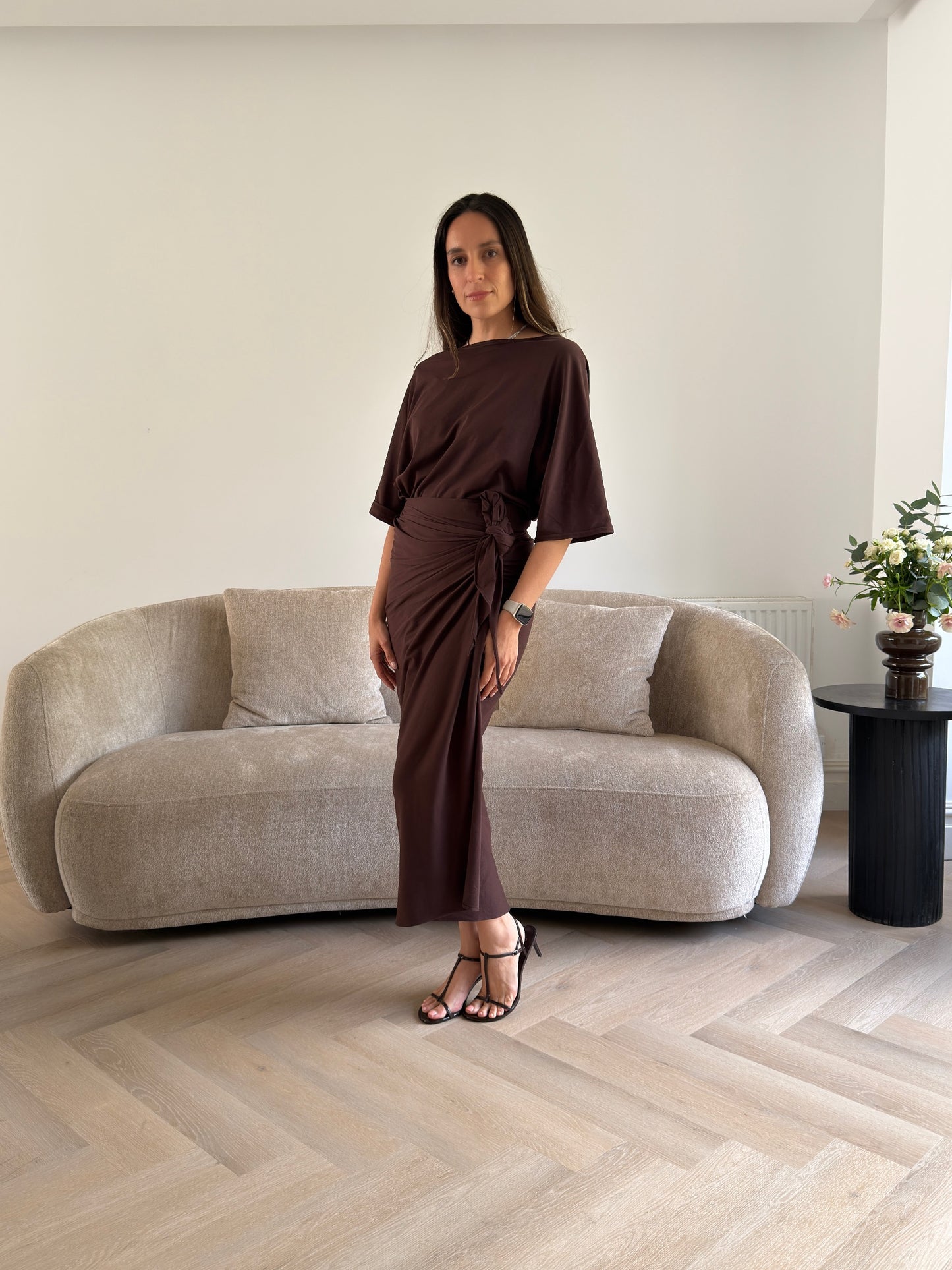 Maya Jersey Chocolate Brown - PRE ORDER