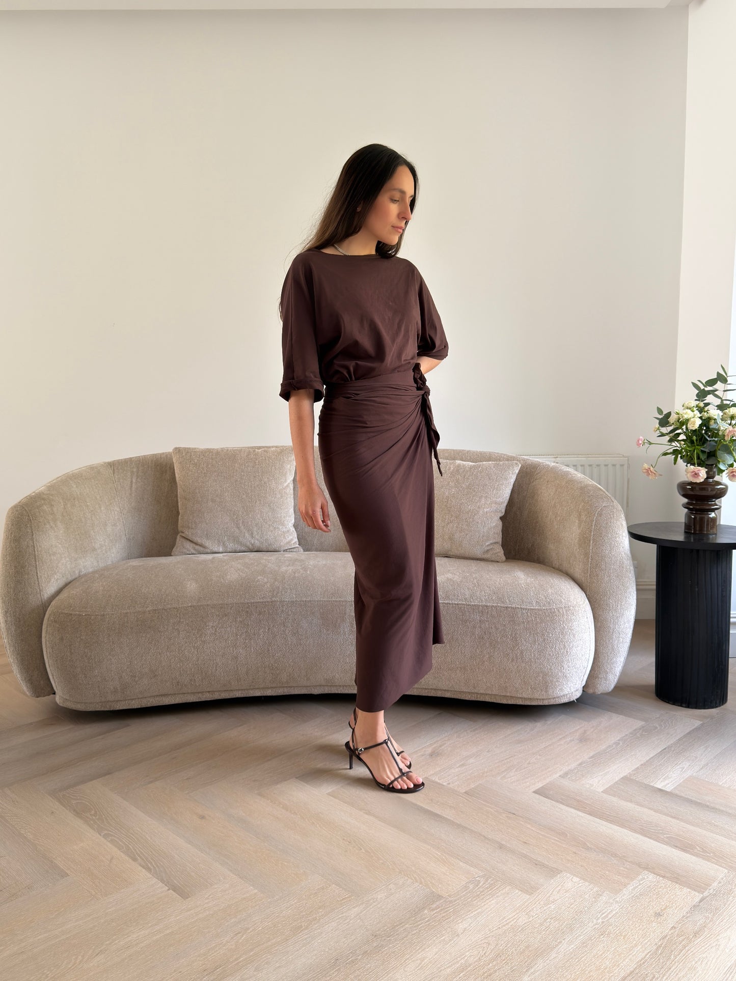 Maya Jersey Chocolate Brown - PRE ORDER
